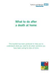 What to do after a Death at Home - St Raphael's Hospice