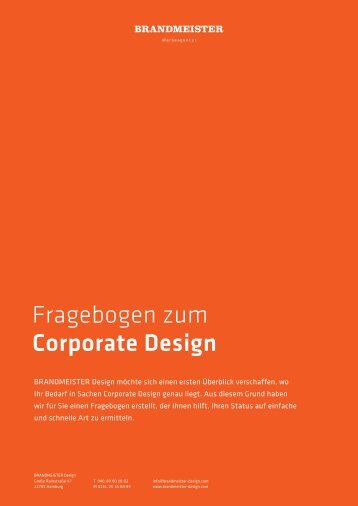 Download Corporate Design-Fragebogen - Brandmeister Design