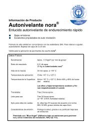 InformaciÃ³n de Producto Autonivelante nora - DOD 97 SL