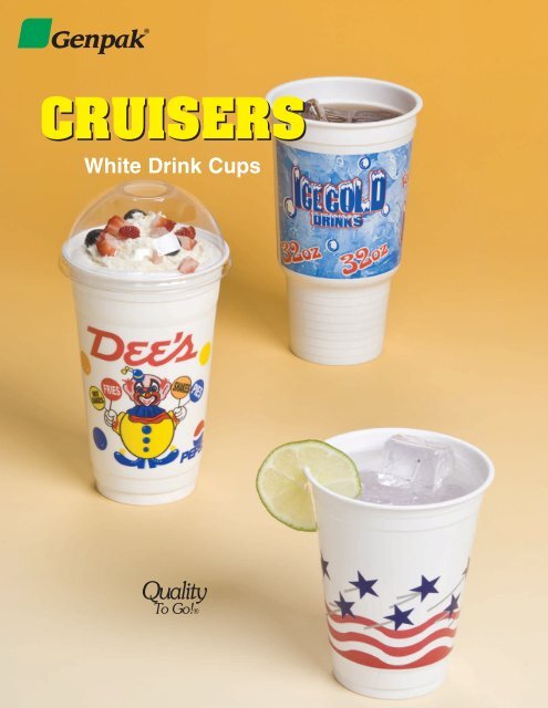 Cruisers: Plastic Drinking Cups With Lids - Genpak