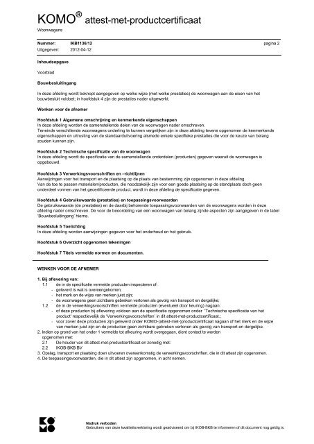 Bouwbesluit attest-met-productcertificaat - Certificaten Beheer - Komo