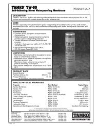 32331 TW-60 data sheet - Sweeney Materials