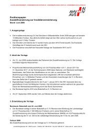 Positionspapier der IVSK zur Zusatzfinanzierung - IV-Stellen ...