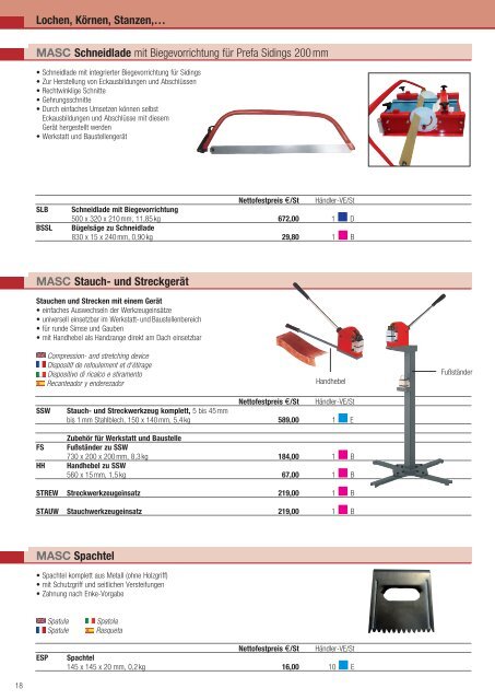 Der Werkzeug- und Bauartikelkatalog