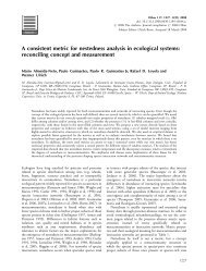 A consistent metric for nestedness analysis in ecological systems ...