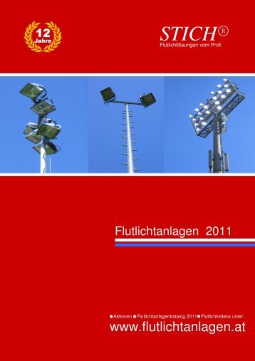 STICHÂ® - Katalog Flutlicht  FuÃŸball - Flutlichtanlagen