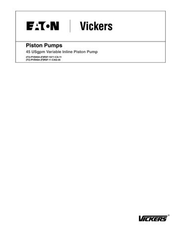 FAT'N l Vickers - DDKS Industries, hydraulic components distributor