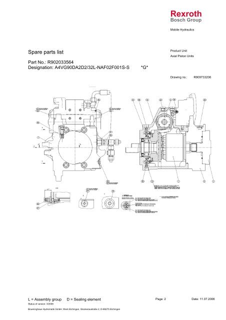 A4VG90DA2D2/32L - DDKS Industries, hydraulic components ...