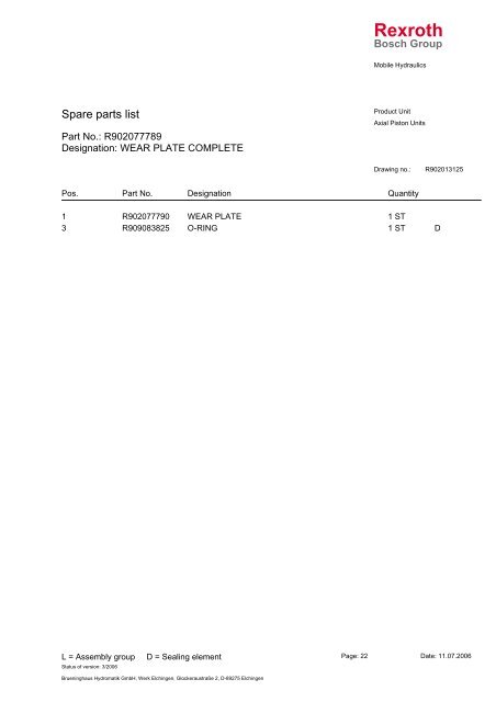 A4VG90DA2D2/32L - DDKS Industries, hydraulic components ...