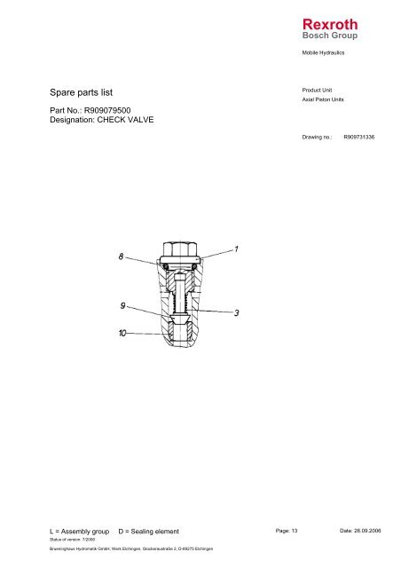 AA4V90HW1R3G2E11-S - DDKS Industries, hydraulic components ...