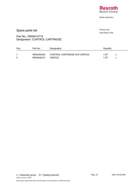 AA4V90HW1R3G2E11-S - DDKS Industries, hydraulic components ...