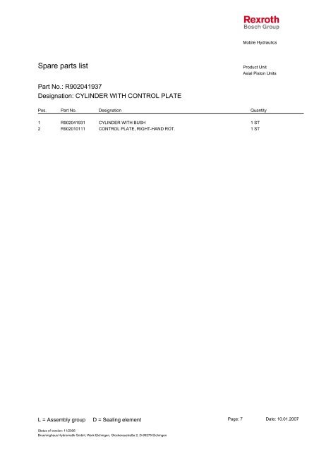 A11VLO130LE2S/10R - DDKS Industries, hydraulic components ...