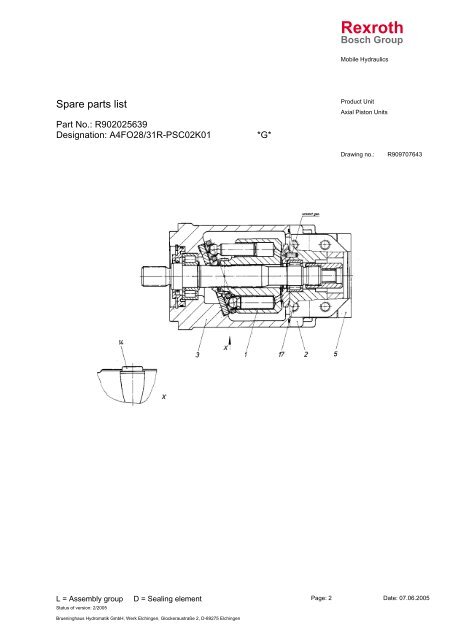 A4FO28/31R-PSC02K01 - DDKS Industries, hydraulic components ...