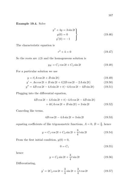 Lecture Notes in Differential Equations - Bruce E. Shapiro