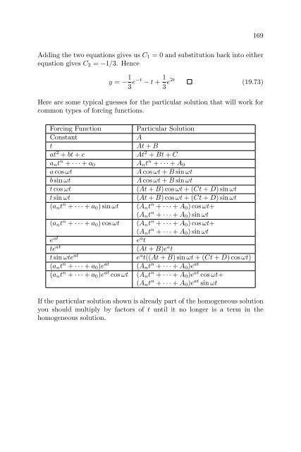 Lecture Notes in Differential Equations - Bruce E. Shapiro