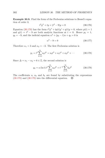 Lecture Notes in Differential Equations - Bruce E. Shapiro