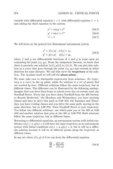 Lecture Notes in Differential Equations - Bruce E. Shapiro