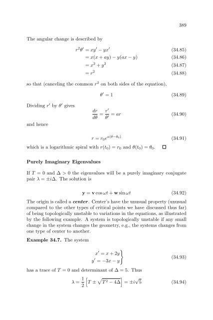 Lecture Notes in Differential Equations - Bruce E. Shapiro