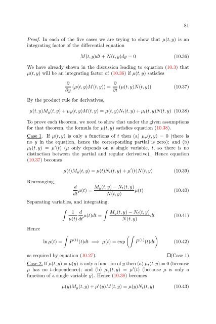 Lecture Notes in Differential Equations - Bruce E. Shapiro