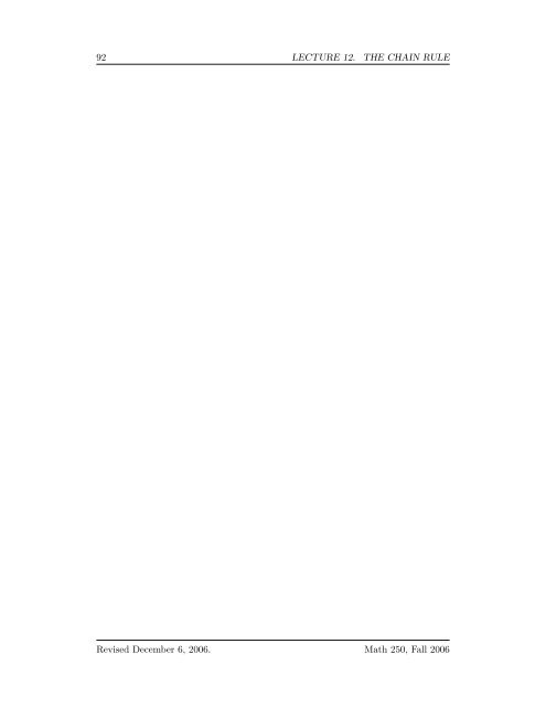 Multivariate Calculus - Bruce E. Shapiro