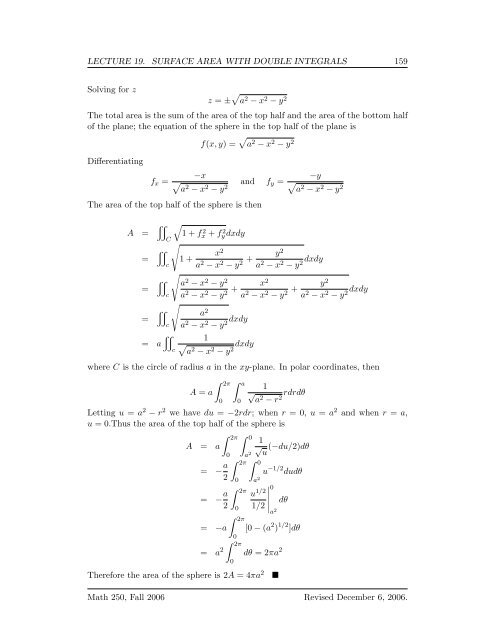 Multivariate Calculus - Bruce E. Shapiro