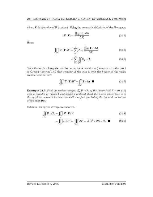 Multivariate Calculus - Bruce E. Shapiro