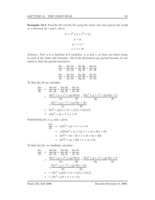 Multivariate Calculus - Bruce E. Shapiro