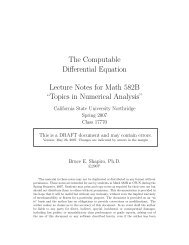 The Computable Differential Equation Lecture ... - Bruce E. Shapiro