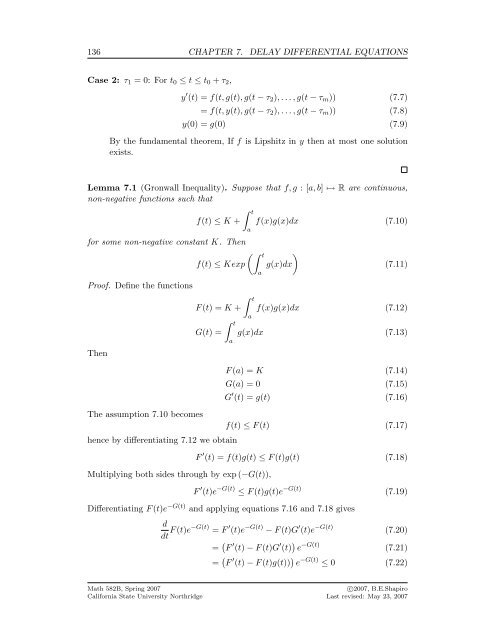 The Computable Differential Equation Lecture ... - Bruce E. Shapiro