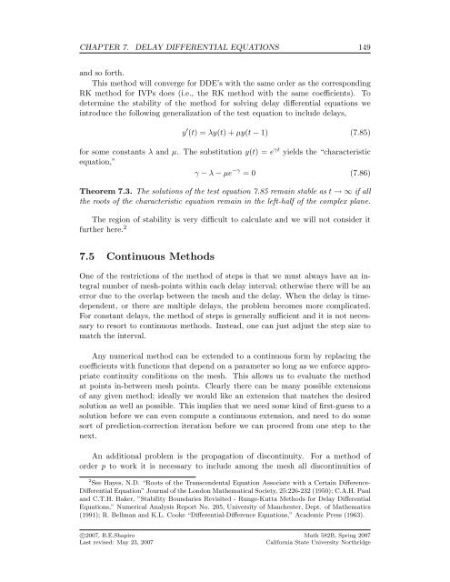 The Computable Differential Equation Lecture ... - Bruce E. Shapiro