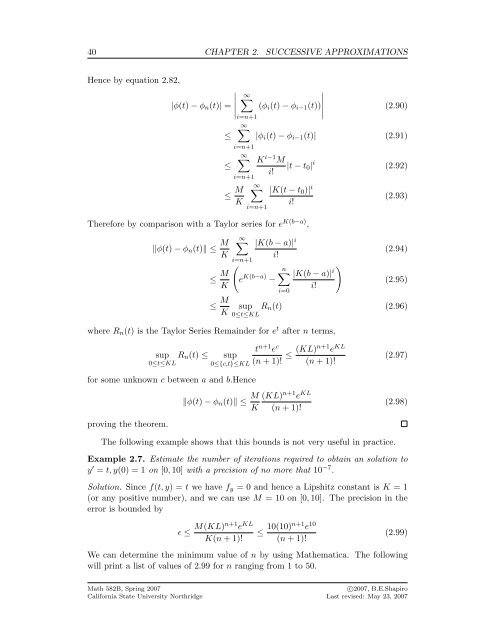 The Computable Differential Equation Lecture ... - Bruce E. Shapiro