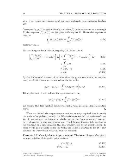 The Computable Differential Equation Lecture ... - Bruce E. Shapiro