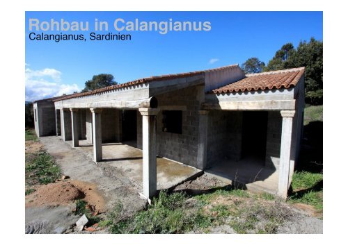 Rohbau in Calangianus - Sardinia Living