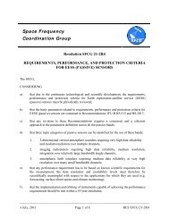 Space Frequency Coordination Group - SFCG