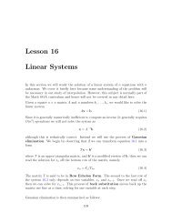 Lesson 16 Linear Systems - Bruce E. Shapiro
