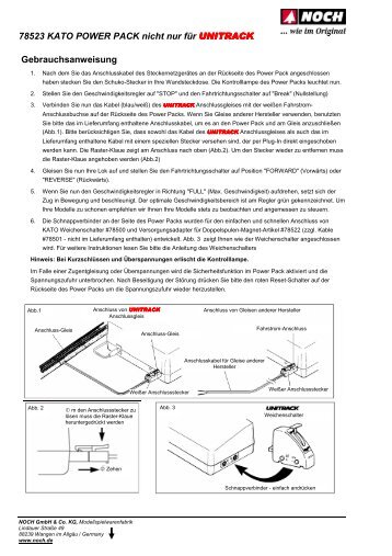 78523 KATO POWER PACK nicht nur für UNITRACK - Noch