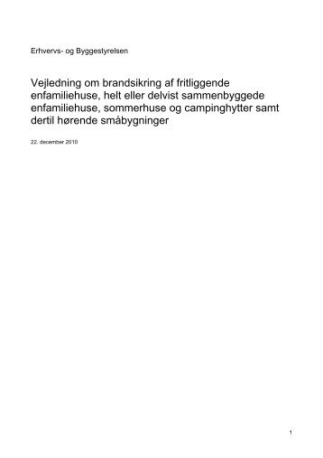 Eksempelsamling om brandsikring af byggeri - Erhvervsstyrelsen