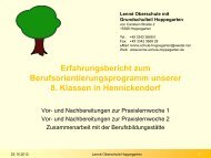 BOP Jahrestagung Forum 4 Reinicke - Berufsorientierungsprogramm