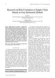 Research on Risk Evaluation in Supply Chain ... - ResearchGate