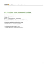 EXT: Salted user password hashes - TYPO3 Forge