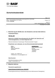 SDB Scala - BASF Pflanzenschutz Ãsterreich