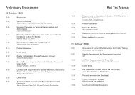 Preliminary Programme Rail Tec Arsenal