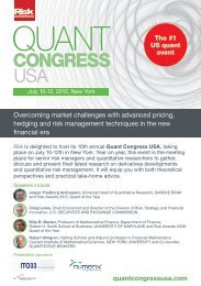 Quant Congress USA 2012 - quantresearch.info