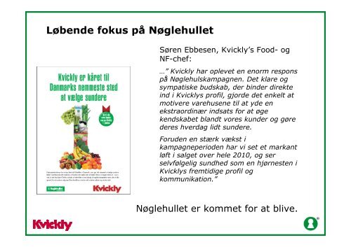 Nøglehuls-feedback fra et varehus - noeglehullet.dk