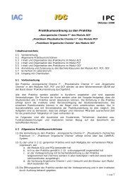 1 von 7 Praktikumsordnung zu den Praktika - IPC RWTH