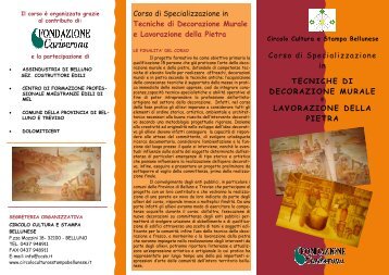 Corso di Specializzazione in TECNICHE DI DECORAZIONE ...