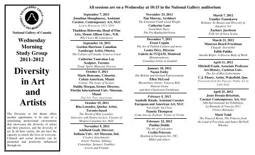 Diversity in Art and Artists - National Gallery of Canada