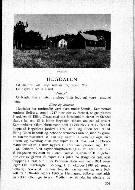 Strinda bygdebok bind 1, 1939 - Strinda historielag