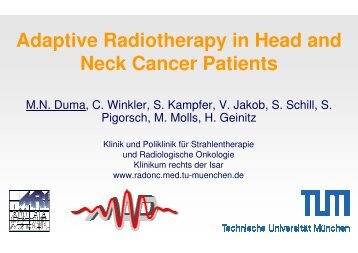 Adaptive Radiotherapy in Head and Neck Cancer Patients