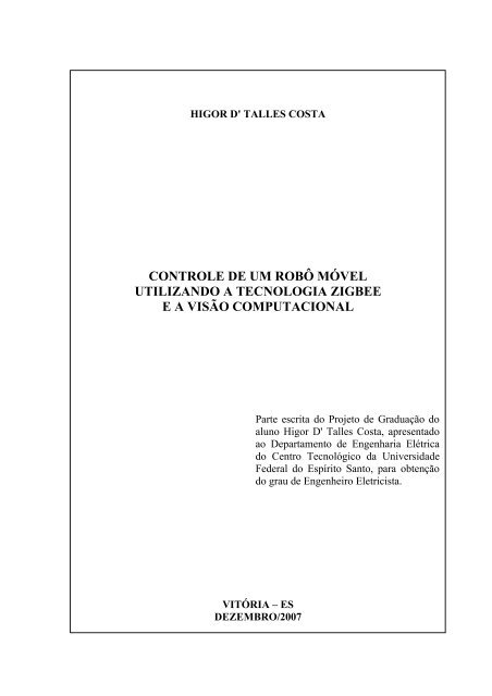 controle de um robÃƒÂ´ movel utilizando a tecnologia zigbee e a visÃƒÂ£o ...